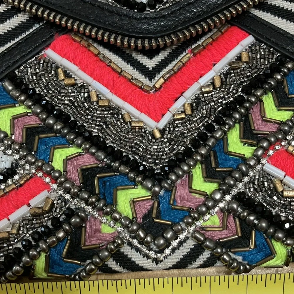 Rebecca Minkoff Multicolor Geometric Clutch